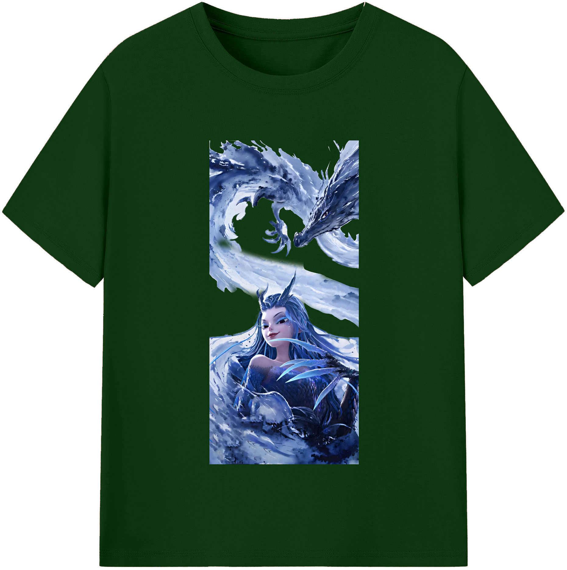 （画像用） Ne Zha 2 ナタ 魔童の大暴れ 綿100％半袖Tシャツ（フロントプリント）